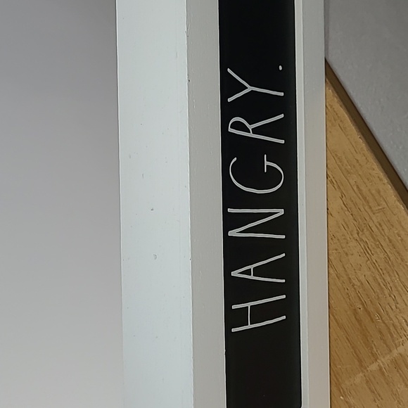 Rae Dunn Black and White Hangry Sign - Picture 2 of 4